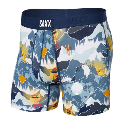 Saxx Vibe Super Soft Boxer Brief Winter skies/navy