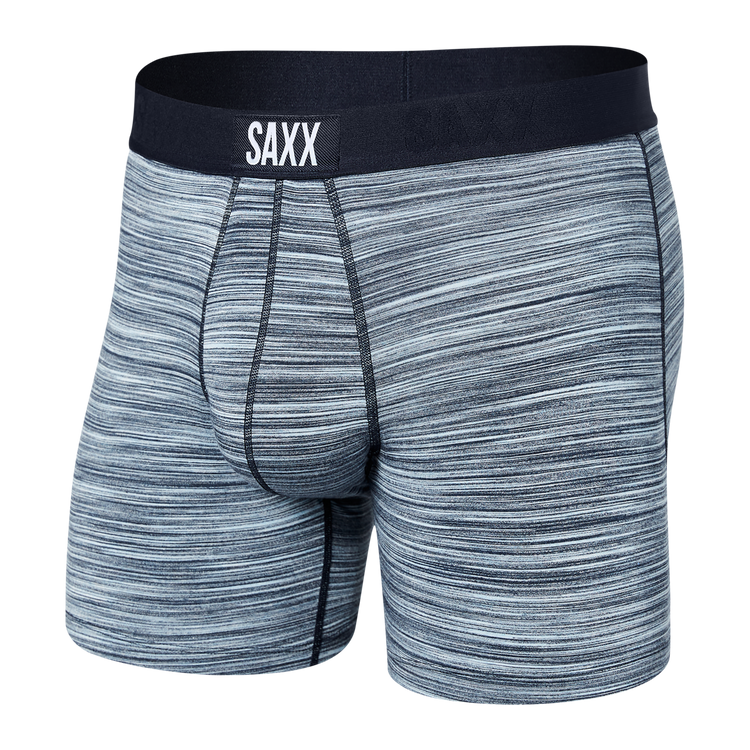 Saxx Vibe Super Soft Boxer Brief Spacedye hthr blue