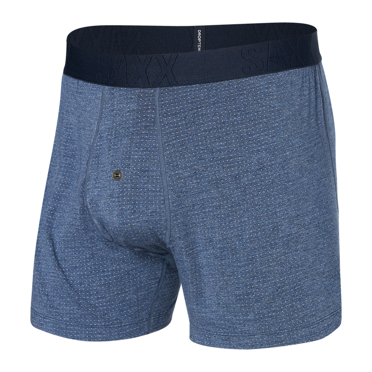 Saxx Droptemp Cooling Sleep Loose Fit Boxer Dark denim heather