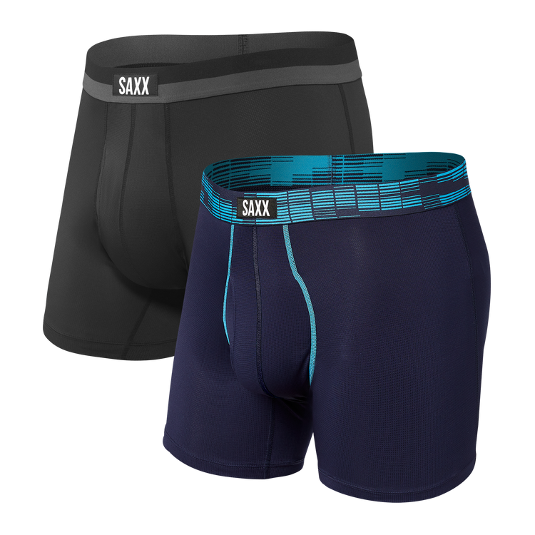 Saxx Sport Mesh 2-pack Boxer Brief Navy digi dna/black