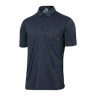 Saxx Men's Droptemp All Day Cooling Short Sleeve Polo Turbulenceheather