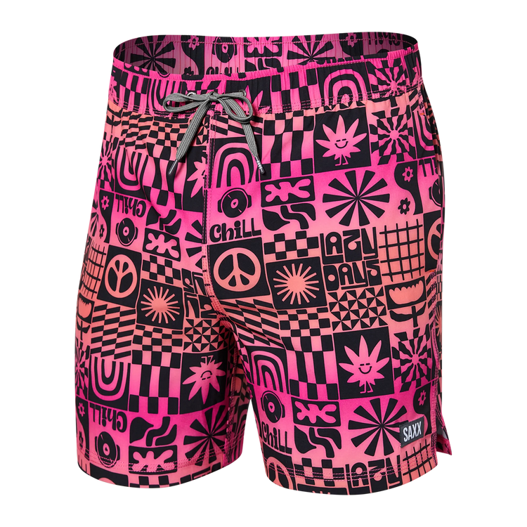 Saxx Men's Oh Buoy Stretch Volley Swim Short Lazy days/gumball