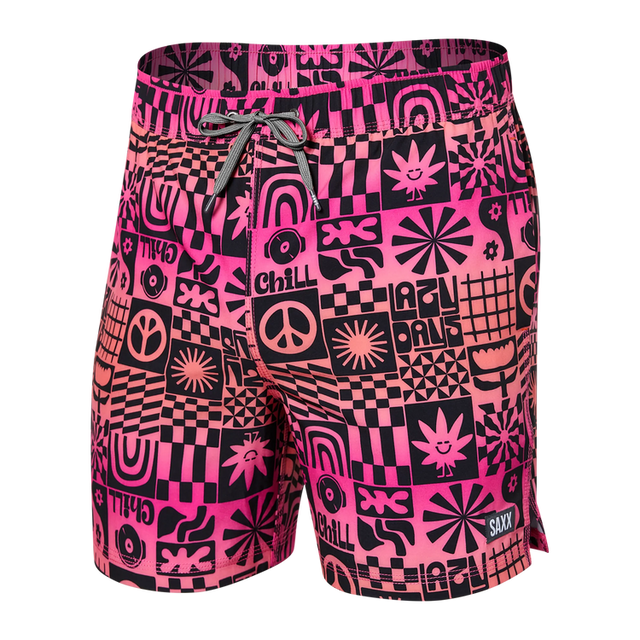 Saxx Men's Oh Buoy Stretch Volley Swim Short Lazy days/gumball