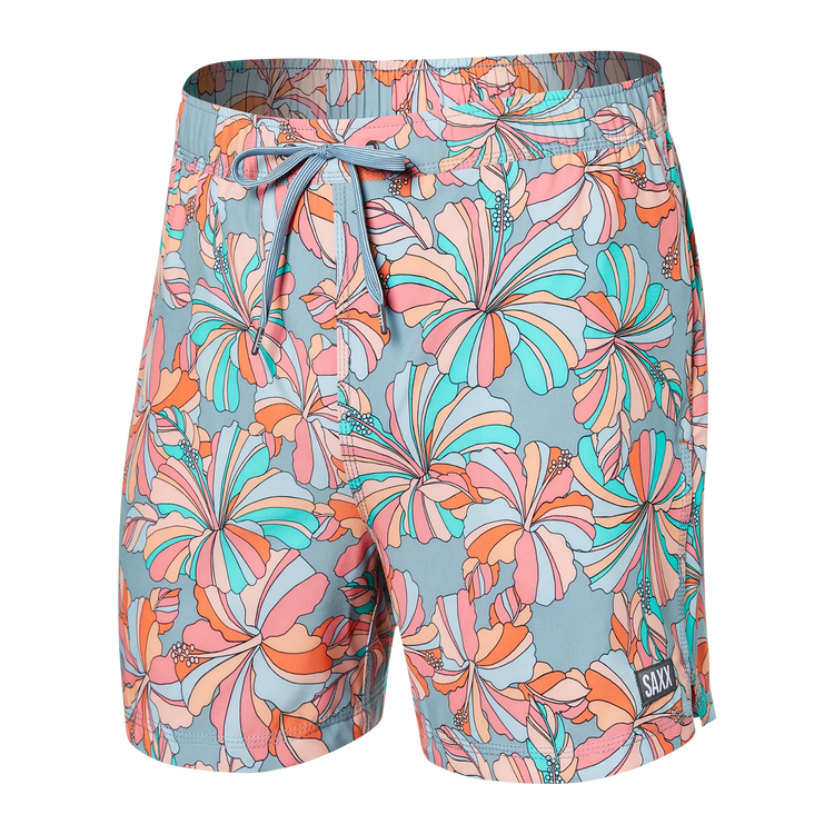 Saxx Men's Oh Buoy Stretch Volley Swim Short Flowerpop/multi