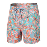 Saxx Men's Oh Buoy Stretch Volley Swim Short Flowerpop/multi