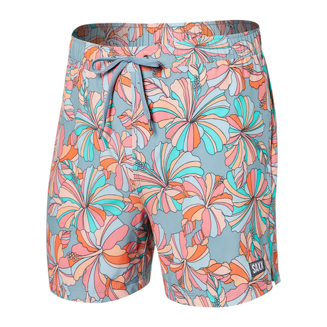 Saxx Men's Oh Buoy Stretch Volley Swim Short Flowerpop/multi