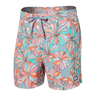 Saxx Men's Oh Buoy Stretch Volley Swim Short Flowerpop/multi