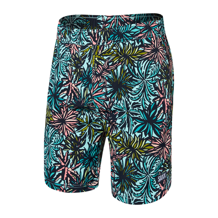 Saxx Men's Go Coastal Classic Volley Swim Short Palmsprings/icegreen