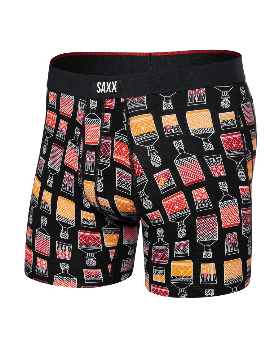 Saxx Men's Vibe Xtra Boxer Brief Fly Top Shelf/Black