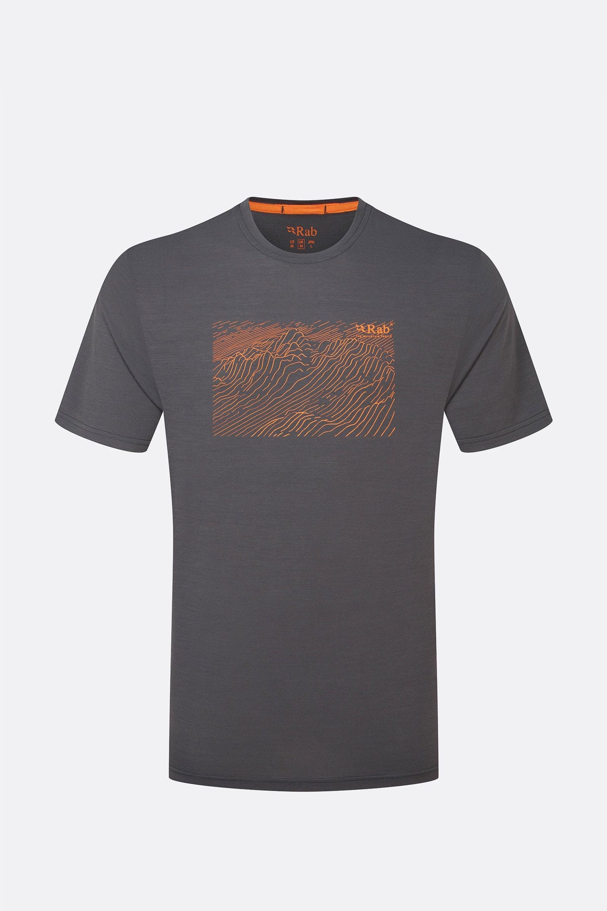 Rab Mens Syncrino Ridge Tee - Graphene Graphene