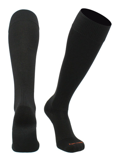 TCK Retro 3 Stripe Tube Socks (Dark Green, Small) 