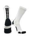 TCK Socks Poly Crew 3.0 W/back Stripe White black