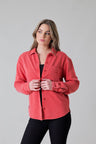 Kimes Ranch Women's Throw Shirt Top Red