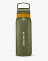 Go Stainless Steel Water Filter Bottle, Timber, 24oz