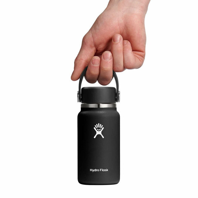 Hydro Flask Micro Hydro Mini Bottle 6.7oz Black Black