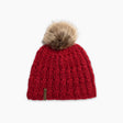 Turtle Fur Merino Wool Fifi Faux Fur Pom - Red Red