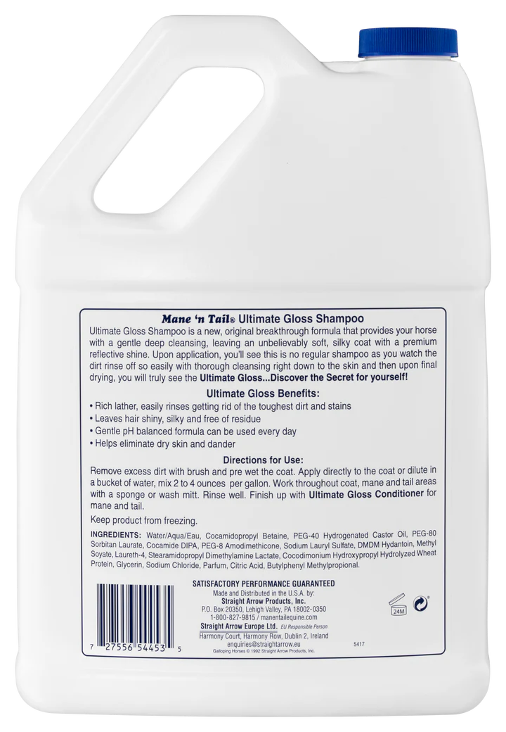 Mane n' Tail Ultimate Gloss Shampoo - 3.4oz / 32oz. / 1 Gallon