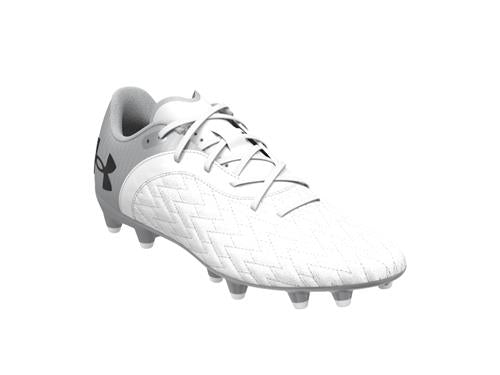 Under Armour Boys' UA Magnetico Select 2.0 Jr Soccer Cleats White met/sil black
