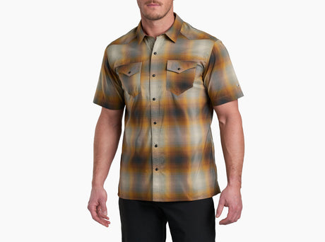 Kuhl Clothing Men's Konquer Short-Sleeve - Mojave Gold Mojave Gold