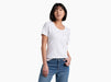 Kuhl Clothing Women's Arabella Scoop Short-Sleeve Shirt - White White