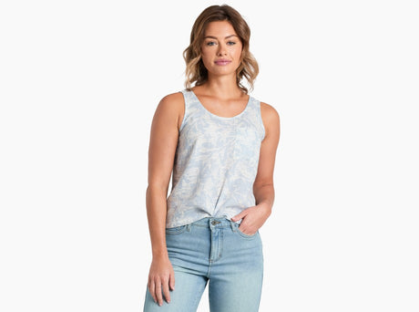 Kuhl Clothing Womens Luisa Tank Bluebell Print