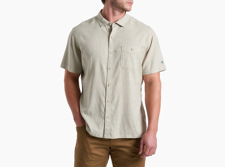 Kuhl Clothing Mens Getaway Short-sleeve Natural