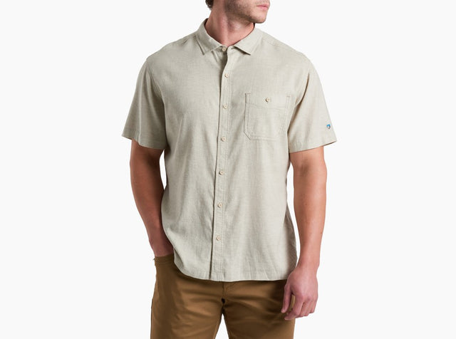 Kuhl Clothing Mens Getaway Short-sleeve Natural