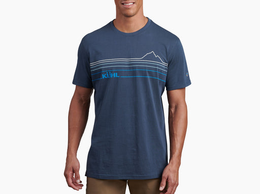 Kuhl Clothing Men's Mountain Lines Tee - Pirate Blue Pirate Blue