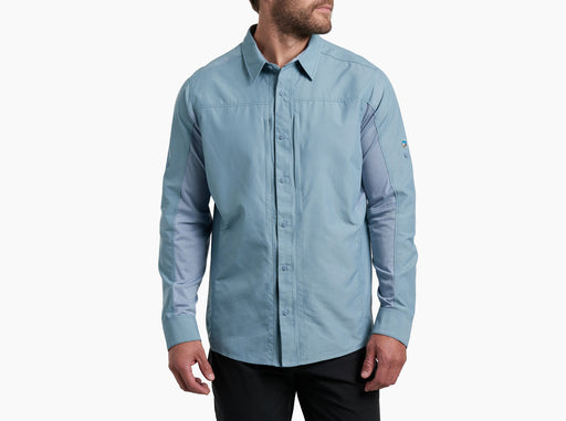 Kuhl Clothing Men's Airspeed Long-Sleeve Shirt - Blue Slate Blue Slate