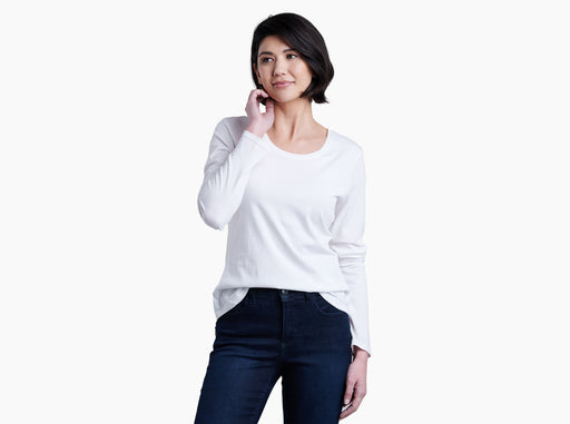 Kuhl Clothing Women's Arabella Scoop Long-Sleeve Shirt - White White