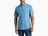 Kuhl Clothing Mens Persuadr Short-sleeve Blue Chalk