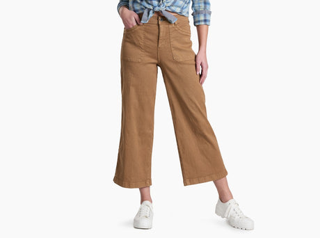 Kuhl Clothing Womens Seaboard Crop Wide Leg Sawdust