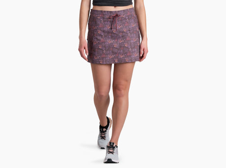 Kuhl Clothing Women's Kruiser Getaway Skort - Mauve Woodland Mauve Woodland