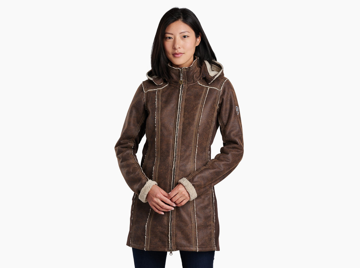 Kuhl Clothing Women's Dani Sherpa Trench - Oak Oak