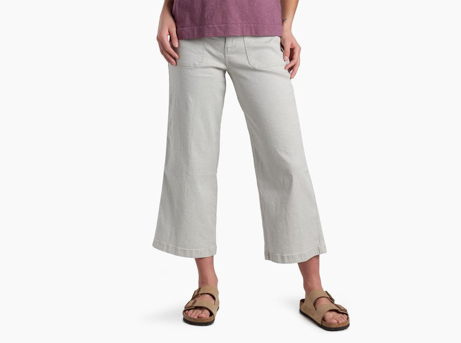 Kuhl Clothing Womens Seaboard Crop Wide Leg Birch