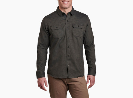 Kuhl Clothing Men's Descendr Flannel Long-Sleeve Shirt - Serpentine Serpentine