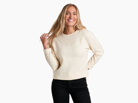 Kuhl Clothing Womens Lola Pullover Sweatshirt Ivory