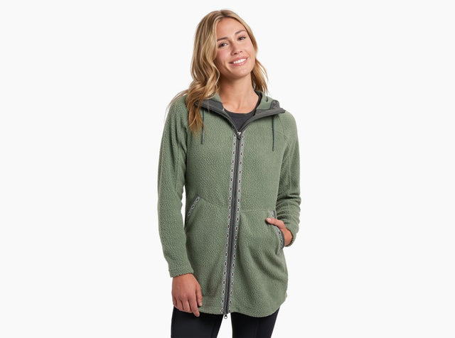 Kuhl Clothing Women's Hygge Long Jacket - Soft Pine