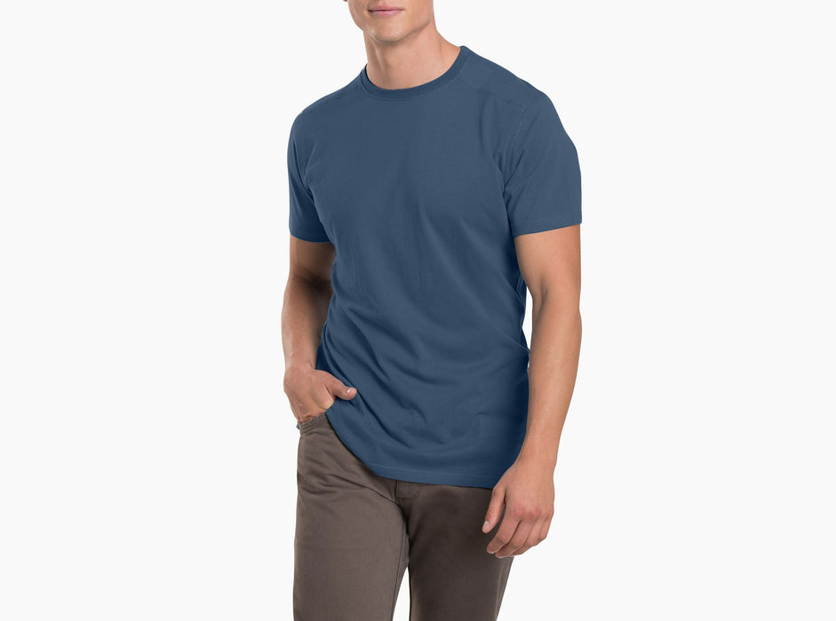 Kuhl Clothing Men's Bravado Short-Sleeve Shirt - Pirate Blue Pirate Blue