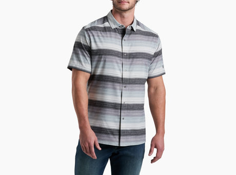 Kuhl Clothing Mens Ikonik Persuadr Short-sleeve Sea Salt