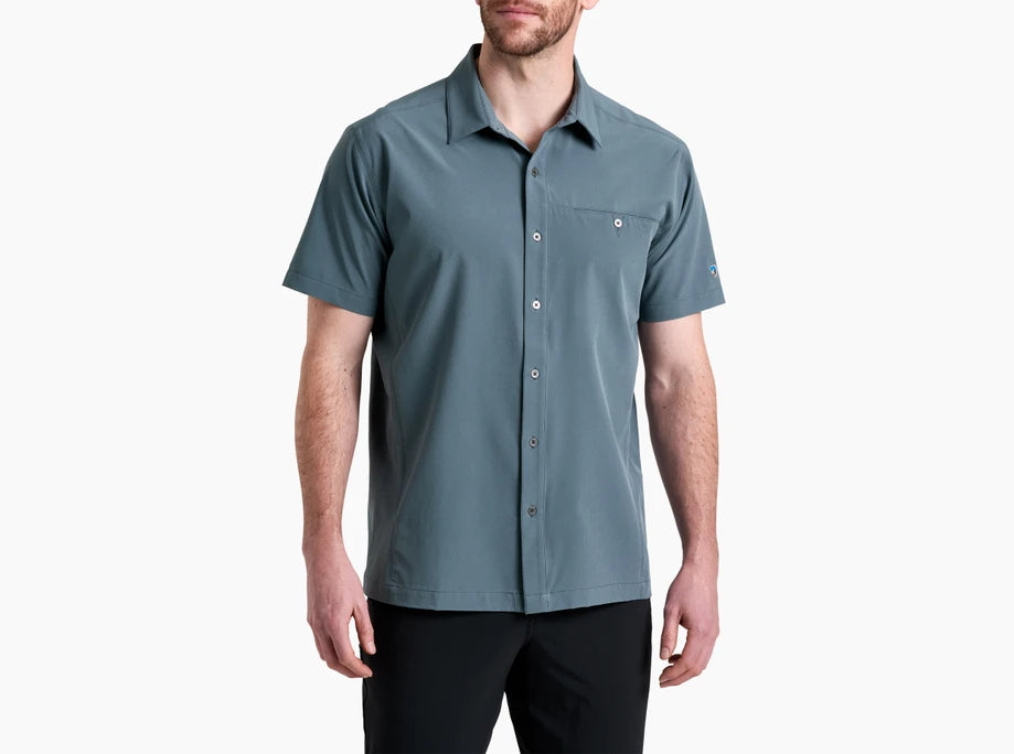 Kuhl Clothing Mens Renegade Shirt Charcoal Blue