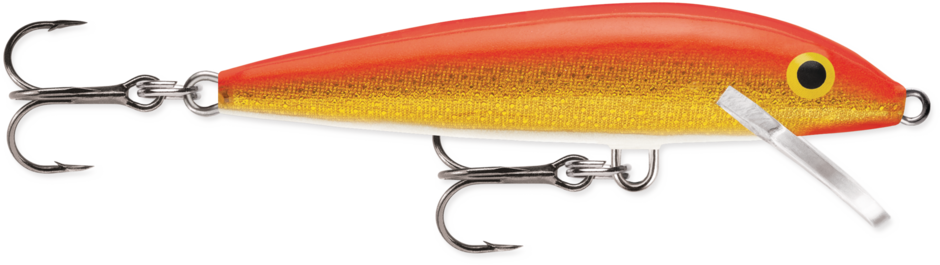 Rapala Original Floating Size 7 Gld flrsct red