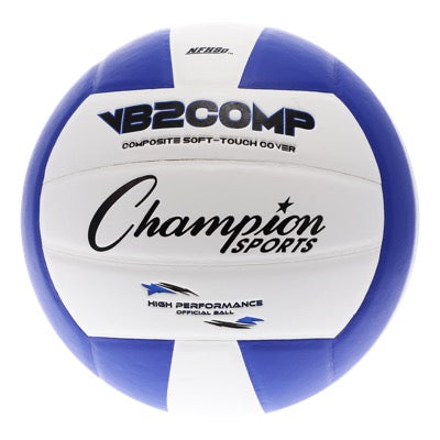 CHAMPION SPORTS Official Size VB2 Pro Comp Volleyball, Blue/White Blue/white