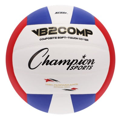 CHAMPION SPORTS Official Size VB2 Pro Comp Volleyball, Red/White/Blue Red/white/blue