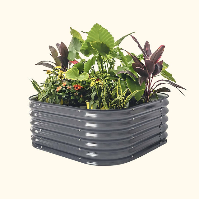 Vego Garden 4 In 1 Modular Metal 17in Raised Bed