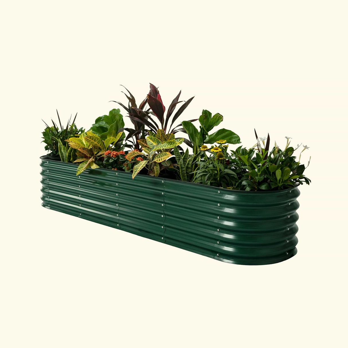 Vego Garden 9 In 1 Modular Metal 17in  Raised Bed - British Green