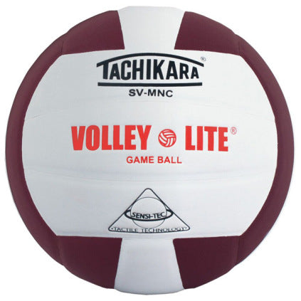 TACHIKARA SVMNC Volley Lite Volleyball Cardinal white