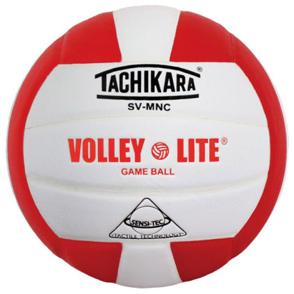 TACHIKARA SVMNC Volley-Lite Colored Volleyball White red