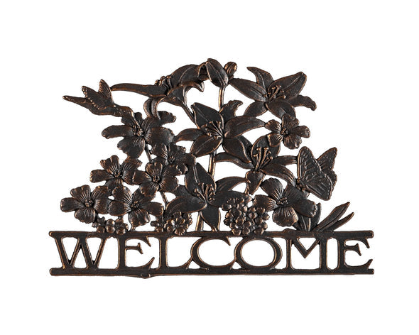 Painted Sky Designs Welcome Sign Metal Wildflower