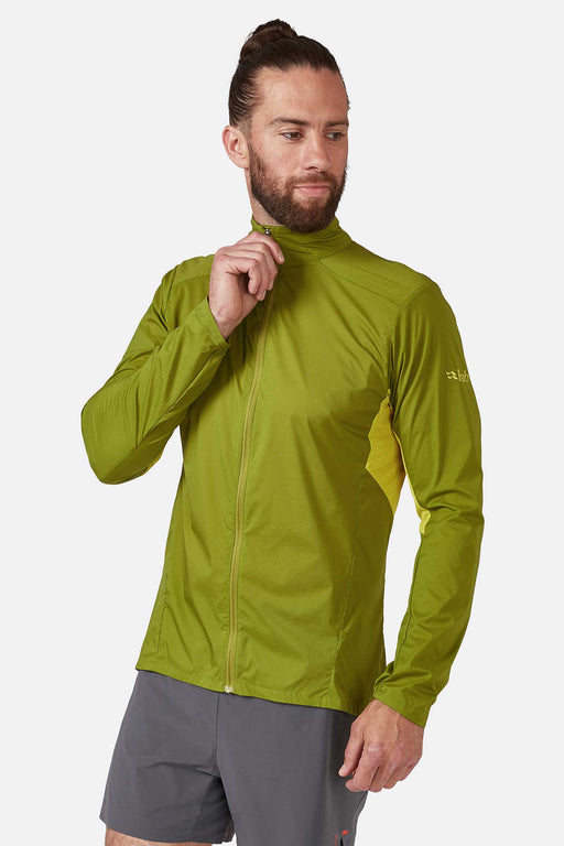 Rab Men's Windveil Jacket Aspen green/zest